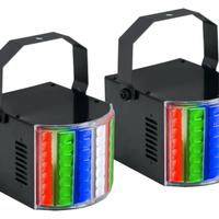 2 Proiettore LED RGBW USB Derby Faro Mobile Effett