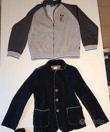 felpa e giacca bimbo 12 anni