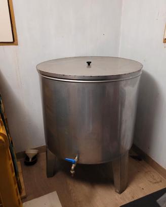 Serbatoio acciaio inox 400 L per olio