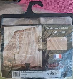 Tenda con occhielli Linder a 2 pannelli NUOVA