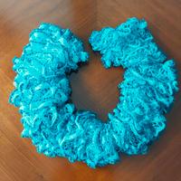 Sciarpa in pura lana lavorata a mano NUOVA