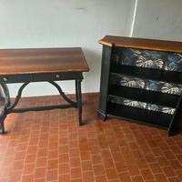 scrittoio + libreria vintage 