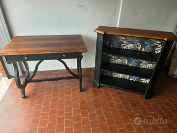 scrittoio + libreria vintage 