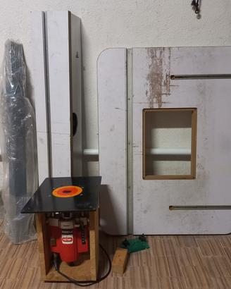 Tavolo per fresatrice legno