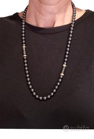 Collana ed orecchini ematite