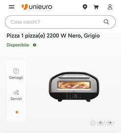 Forno per PIZZA Electroline, 2200 W nero