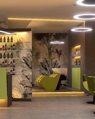 Arredo salone parrucchiere completo in stock