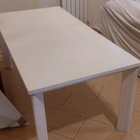 Tavolo bianco 90x180 con sedie