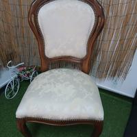 elegante sedia imbottita stile '800