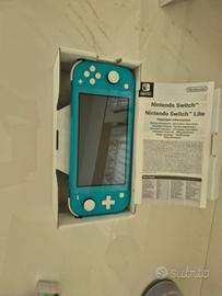 Nintendo switch lite turchese più gioco più custod