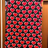 Vestito estivo    Love Moschino  con cuori  pirex