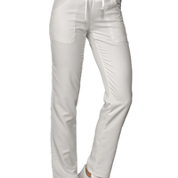 Pantaloni Isacco bianchi cuoco medico taglia M