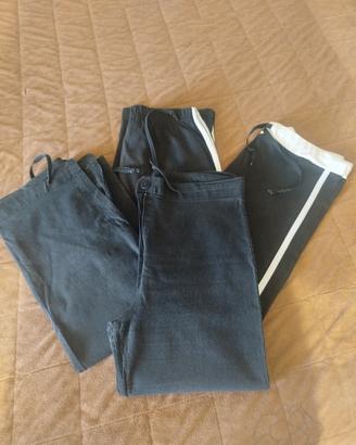 set pantaloni pinocchietto donna 