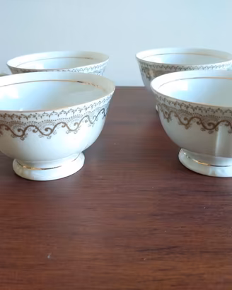 Set 4 Tazze da tè in ceramica di Bavaria