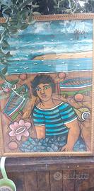 Olio su legno Il Marinaio