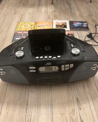 Stereo portatile JVC con lettore CD + cassette