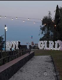 Gender reveal  luminoso Messina cell 347 6148832