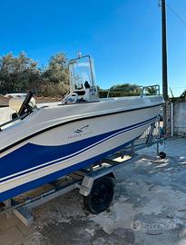 Barca aperta 5,20 m+ motore honda 40 cv+ carrello