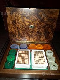 Poker cofanetto in legno