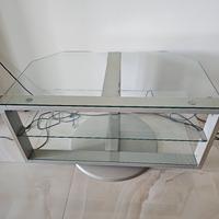 Mobile in vetro per tv rotabile