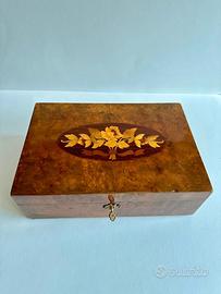 COFANETTO legno epoca RESTAURAZIONE metà 1800