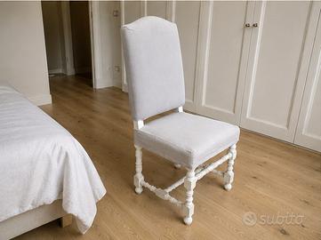 3 sedie vintage shabby imbottite