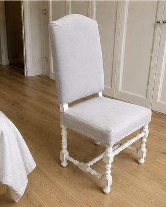 3 sedie vintage shabby imbottite