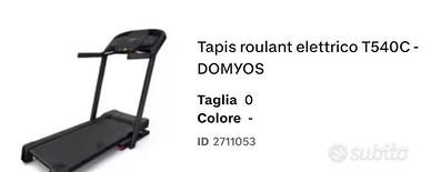 Tapis Roulant Domyos