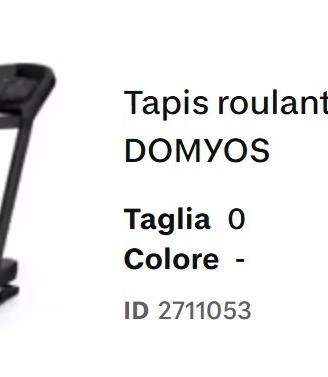 Tapis Roulant Domyos