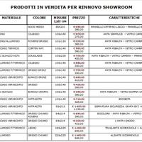 OCCASIONI per rinnovo showroom SERRAMENTI