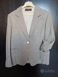 Tailleur Donna cucito a mano in Sartoria, grigio