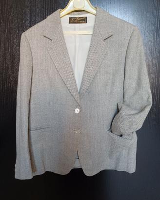 Tailleur Donna cucito a mano in Sartoria, grigio