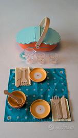 Cesto Pic-Nic Djeco con Accessori - Legno