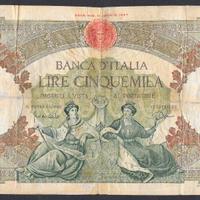 Banconota lire 5000 del 1961