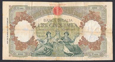 Banconota lire 5000 del 1961