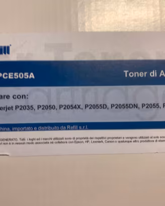 Toner Laser Nero Refill COHPCE505A / HP 05A