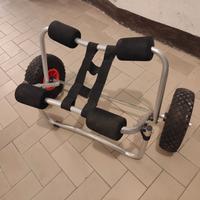 carrello porta canoa