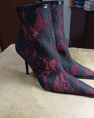 Stupendi stivaletti Giuseppe Zanotti neri in pizzo