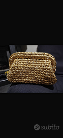 Borsa clutch color oro
