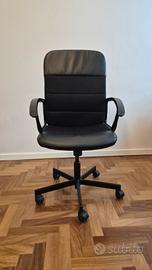 Sedia studio nera girevole Ikea