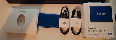Samsung Portable SSD T7 1TB -Blu Indigo-Come Nuovo