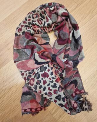 Maxi sciarpa/stola animalier