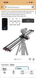 Camera slider motorizzato 120 cm