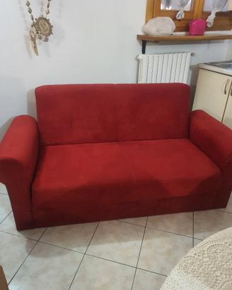 divano letto in alcantara