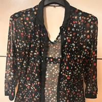 Camicetta trasparente con fantasia