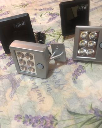 Faretti a led con sensore di movimento che si cari