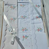 Lenzuola matrimoniali ricamate