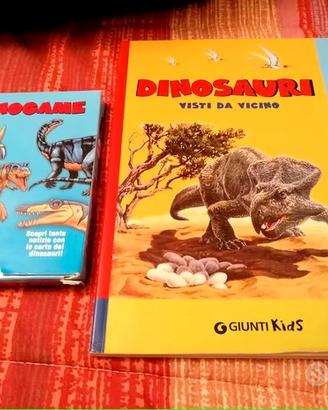 Libro e carte da gioco dei dinosauri 