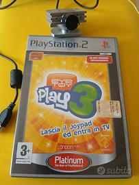 videogioco eyu toy play 3 con videocamera per ps2 