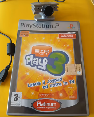 videogioco eyu toy play 3 con videocamera per ps2 
